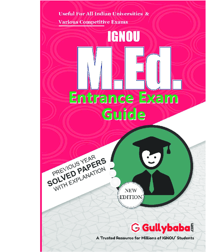 IGNOU M.ed. (Entrance Exam guide) - Page 1
