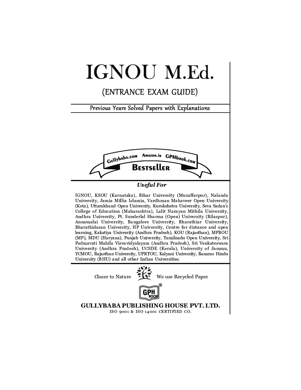 IGNOU M.ed. (Entrance Exam guide) - Page 2
