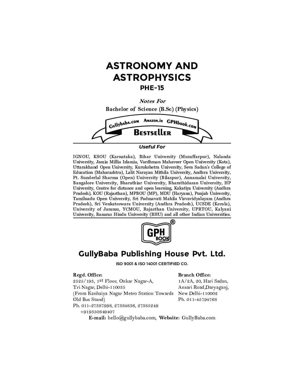 PHE-15 Astronomy and Astrophysics - Page 2