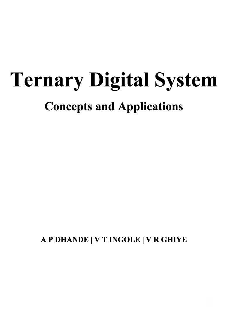 Ternary Digital System Concepts & Applications - Page 2