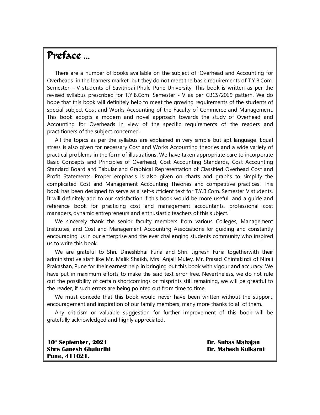 Overhead And Accounting For Overheads (Cost And Work Accounting-2) (Third Year Bcom Sem 5) - Page 4