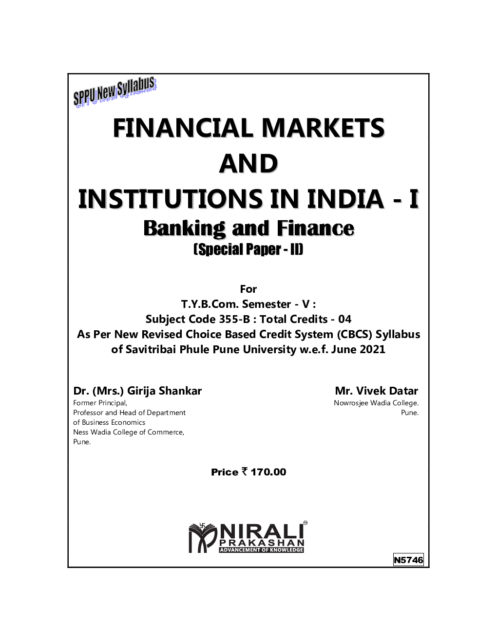 Financial Markets And Institutions In India-1 (Banking And Finance-2) (Third Year Bcom Sem 5) - Page 2
