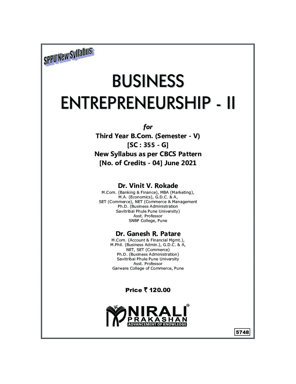 Business Entrepreneurship-2 (Third Year Ty Bcom Sem 5) - Page 2