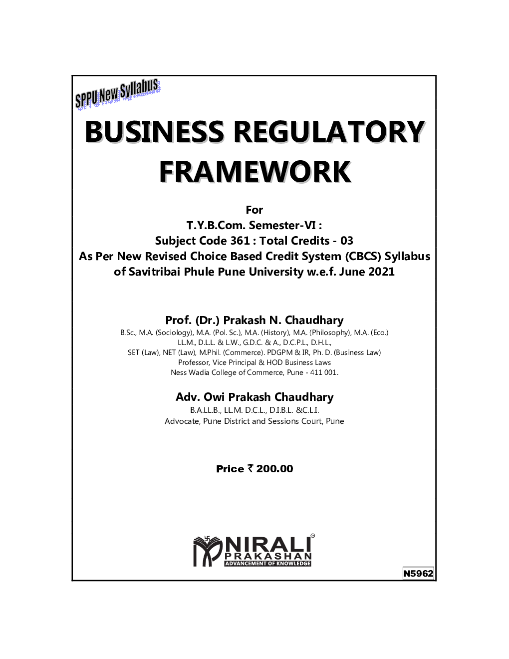 Business Regulatory Framework (Third Year Ty Bcom Sem 6) - Page 2