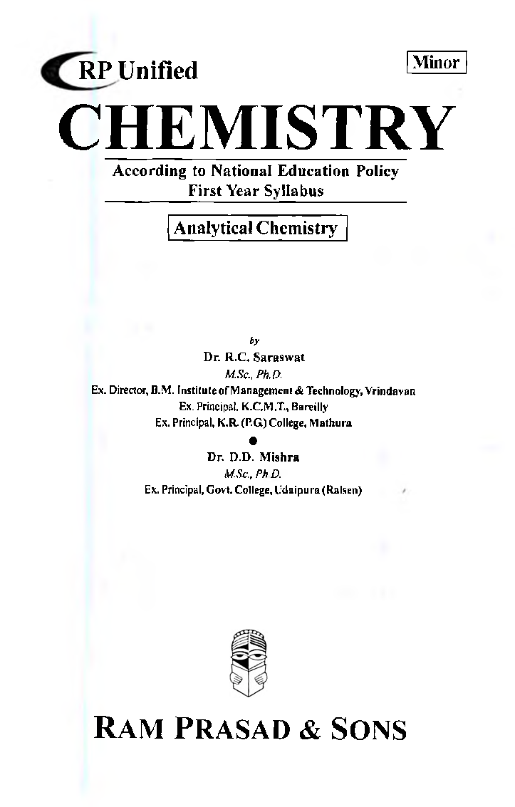 Chemistry (Analytical Chemistry) First Year: Minor - Page 2