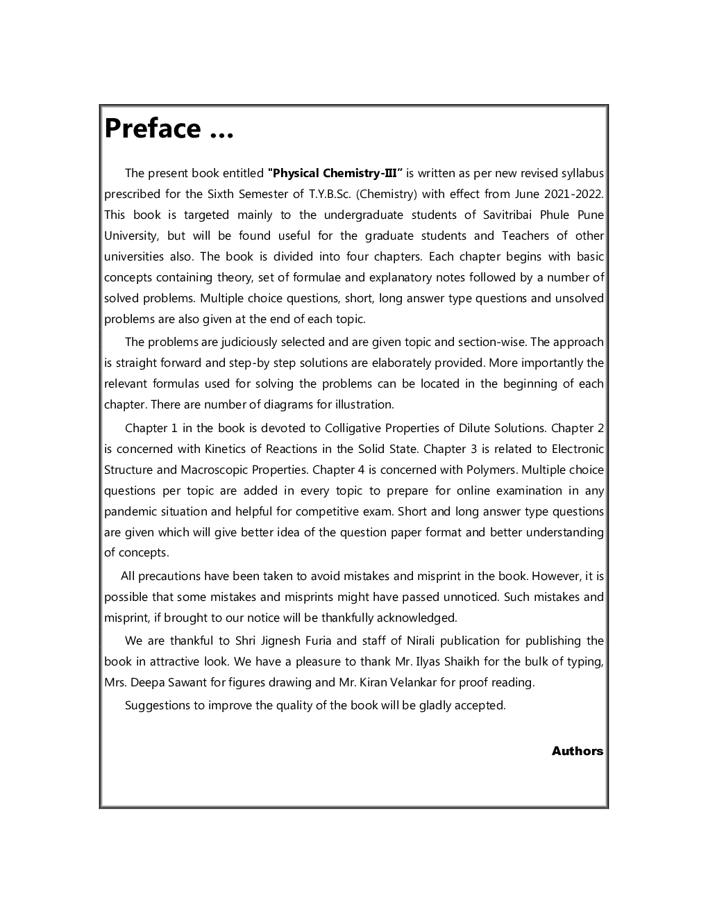 Physical Chemistry-3: Chemistry (CH-602): Paper 2 (TY B.Sc Sem 6) - Page 4