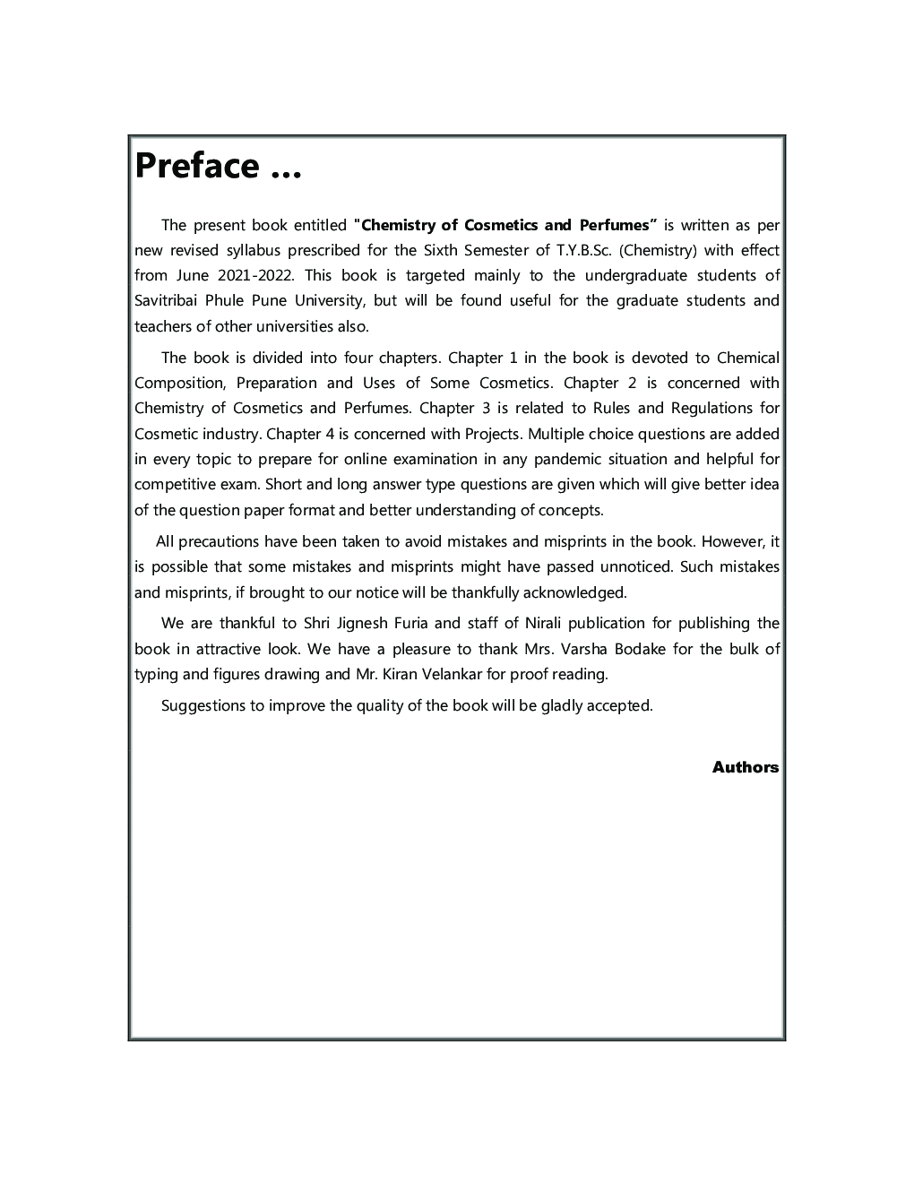 Chemistry Of Cosmetics And Perfumes : Chemistry (CH-611 [b]) Paper 13 (TY B.Sc Sem 6) - Page 4