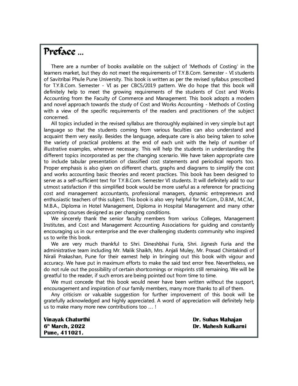 Methods Of Costing : Cost And Works Accounting 2 (TY BCom Sem 6) - Page 4