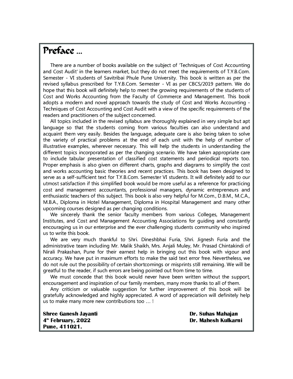 Techniques Of Cost Accounting And Cost Audit (Cost And Works Accounting-3) TY BCom Sem 6 - Page 4