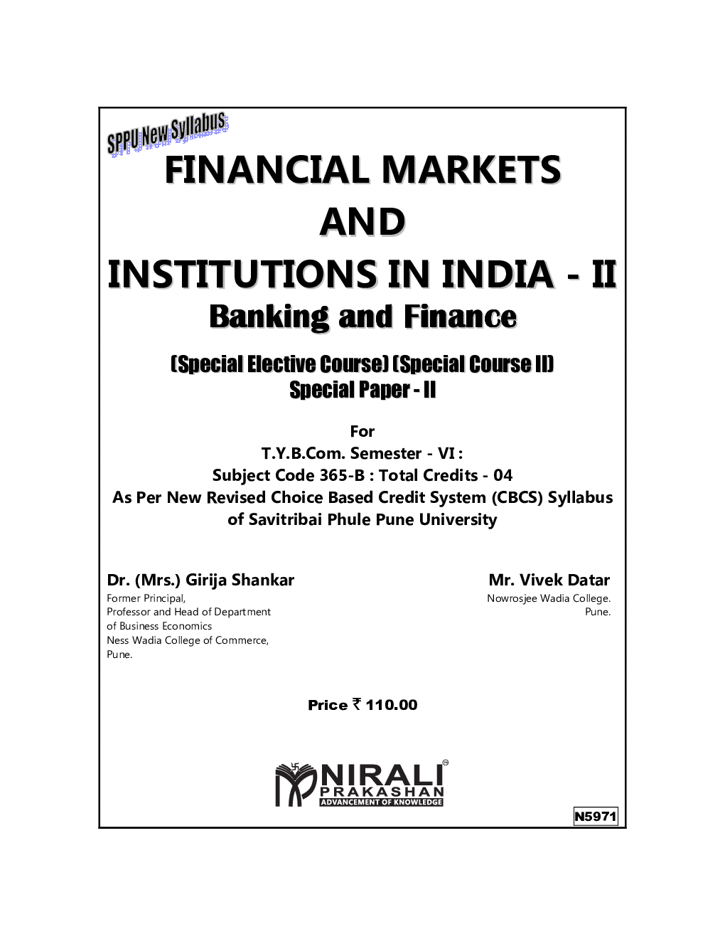 Financial Markets And Institutions In India-2 (Banking And Finance Paper-2) (TY BCom Sem 6) - Page 2