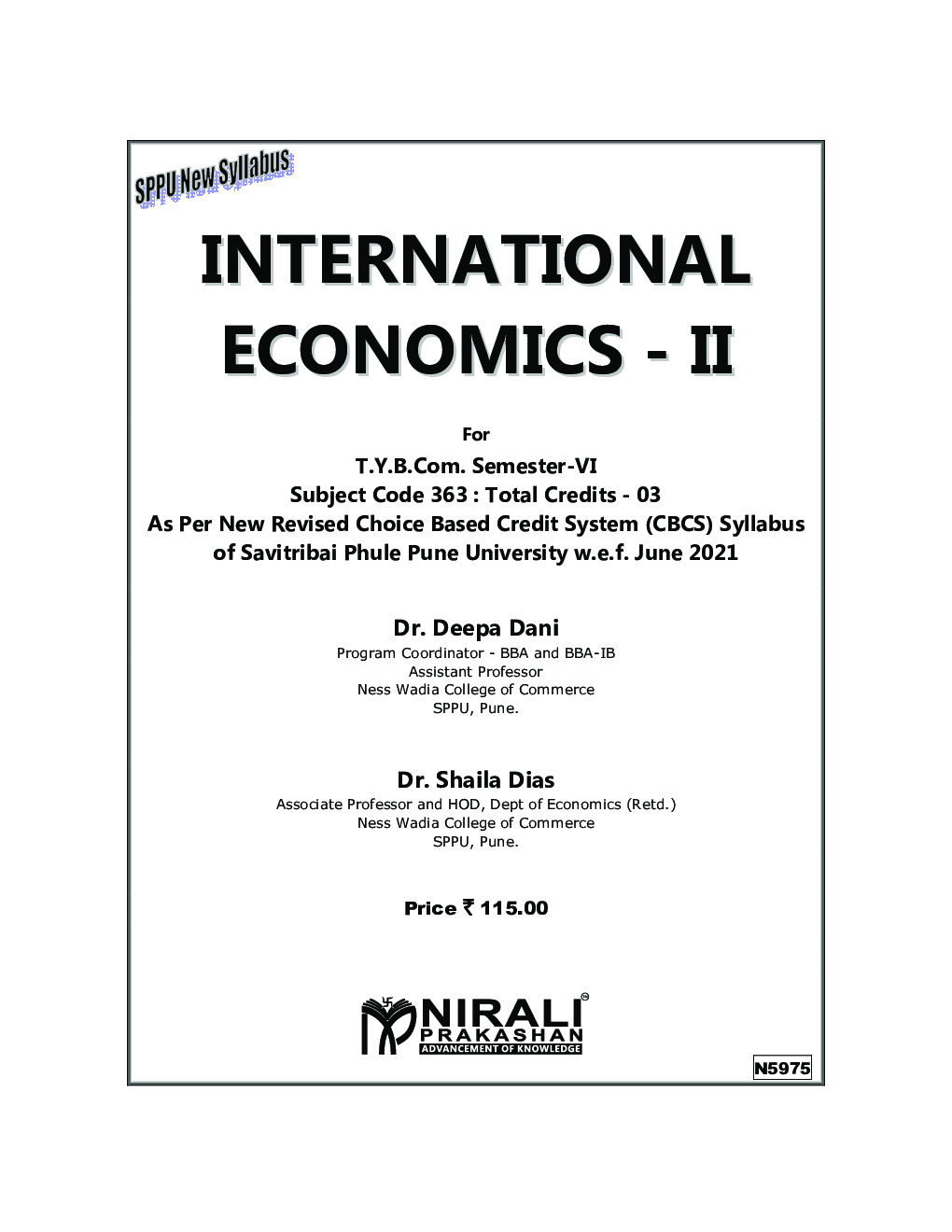 International Economics-2 (TY BCom Sem 6) - Page 2