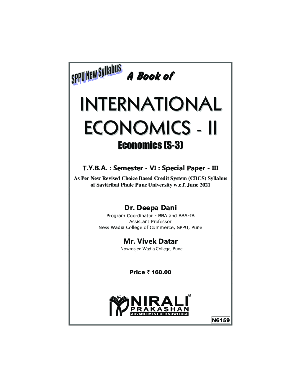 International Economics 2 : Economics (S3) (TY BA Sem 6) - Page 2