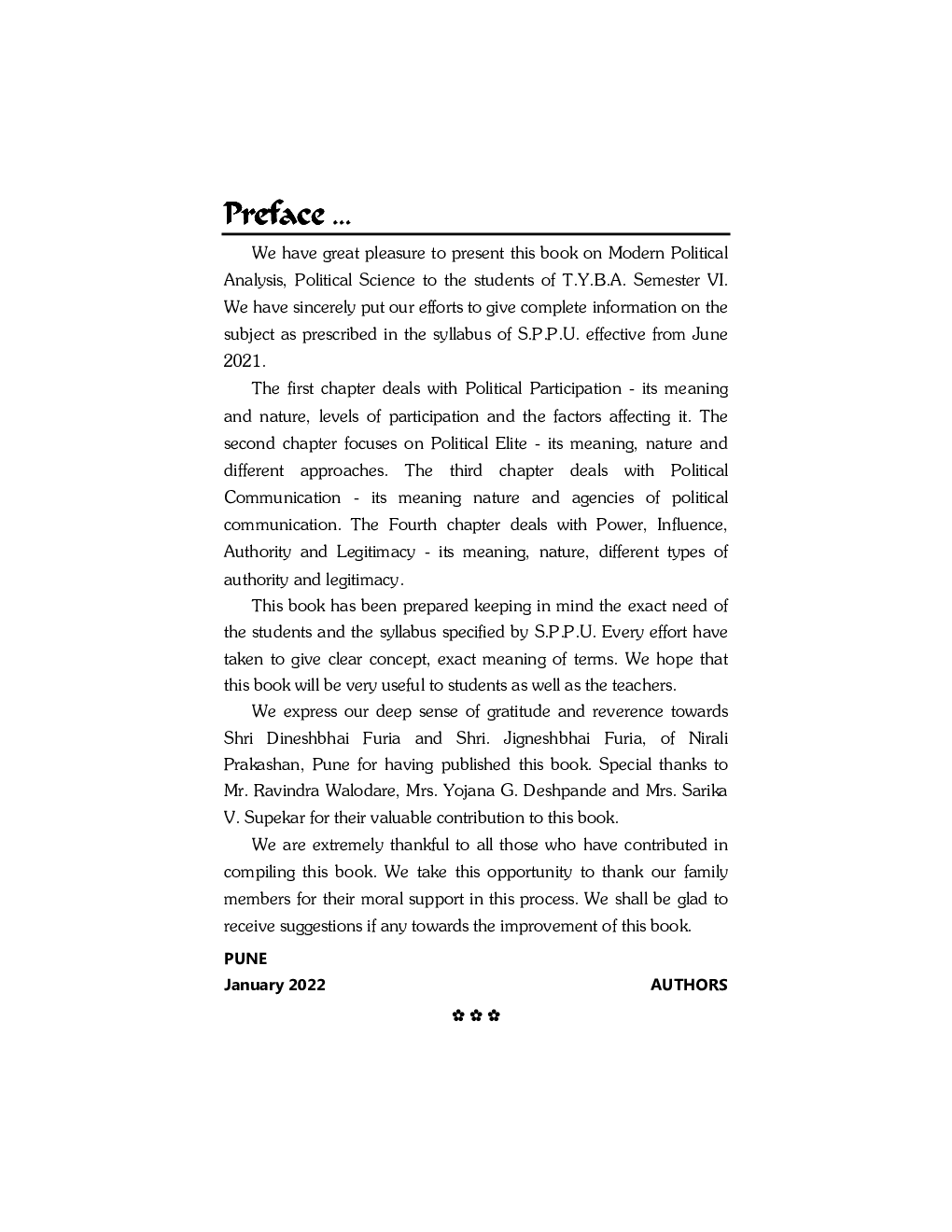 Modern Political Anlysis-2: Political Science (G3) (TY BA Sem 6) - Page 4