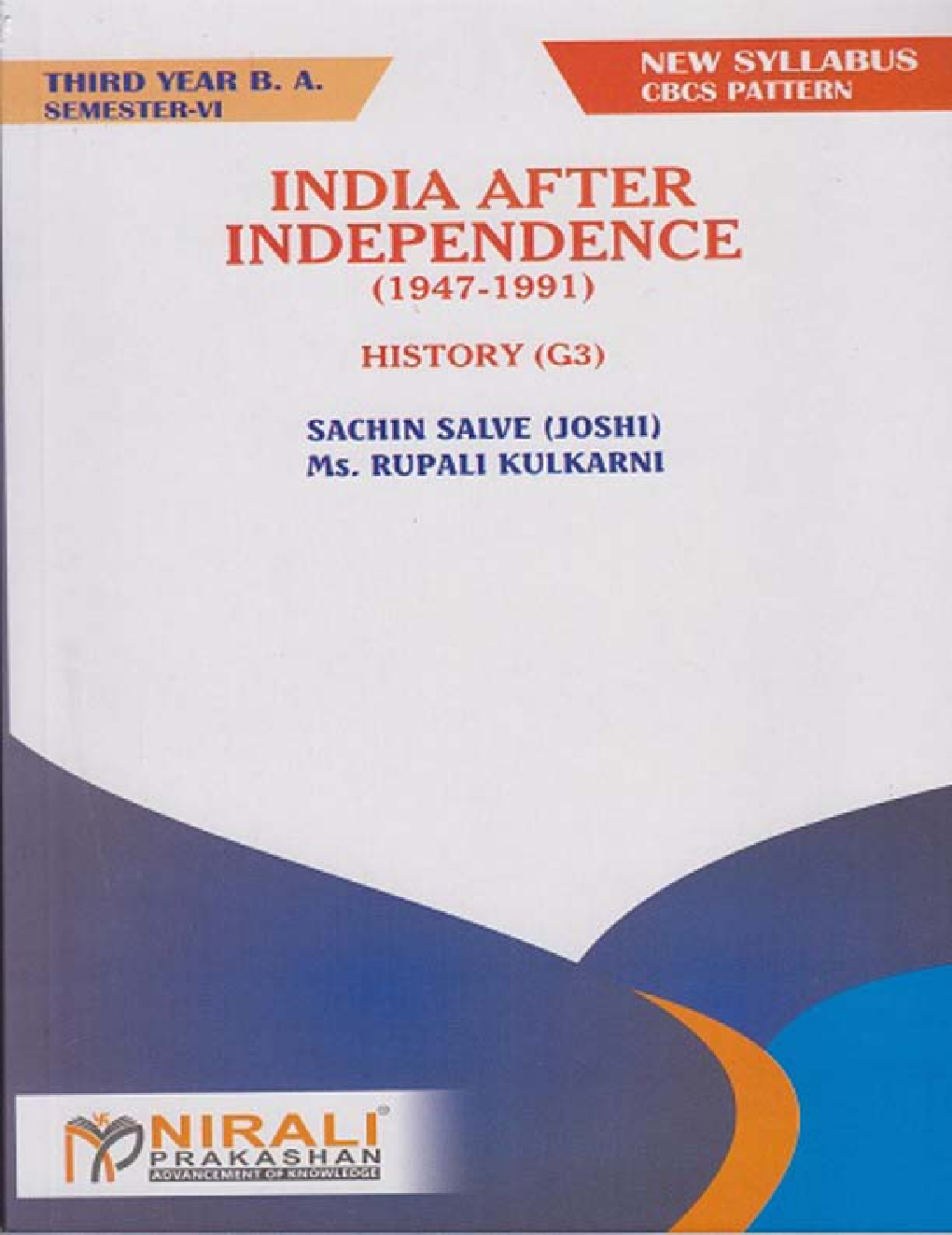 India After Independence (1947-1991) : History (G3) (TY BA Sem 6) - Page 1