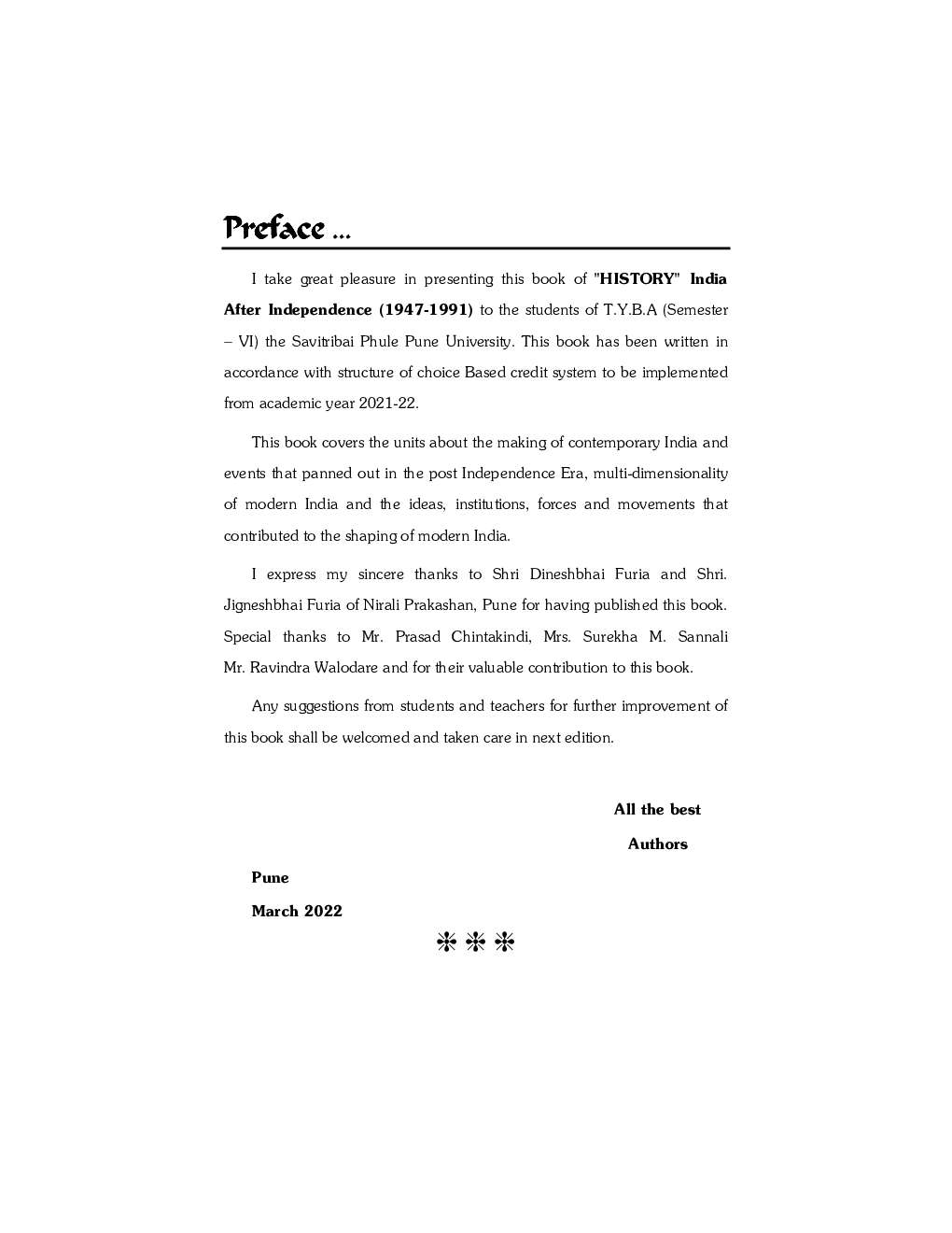 India After Independence (1947-1991) : History (G3) (TY BA Sem 6) - Page 4