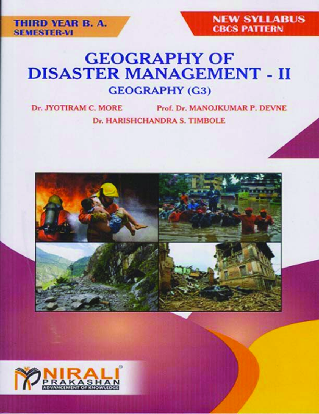Geography Of Disaster Management-2: Geography (G3) (TY BA Sem 6) - Page 1