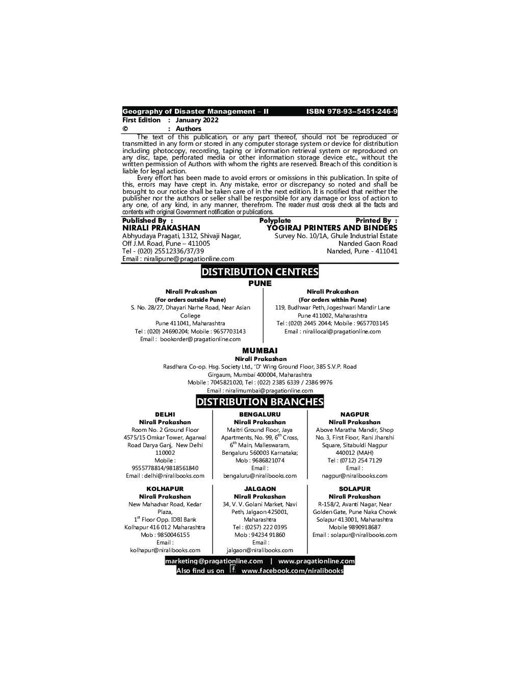 Geography Of Disaster Management-2: Geography (G3) (TY BA Sem 6) - Page 3
