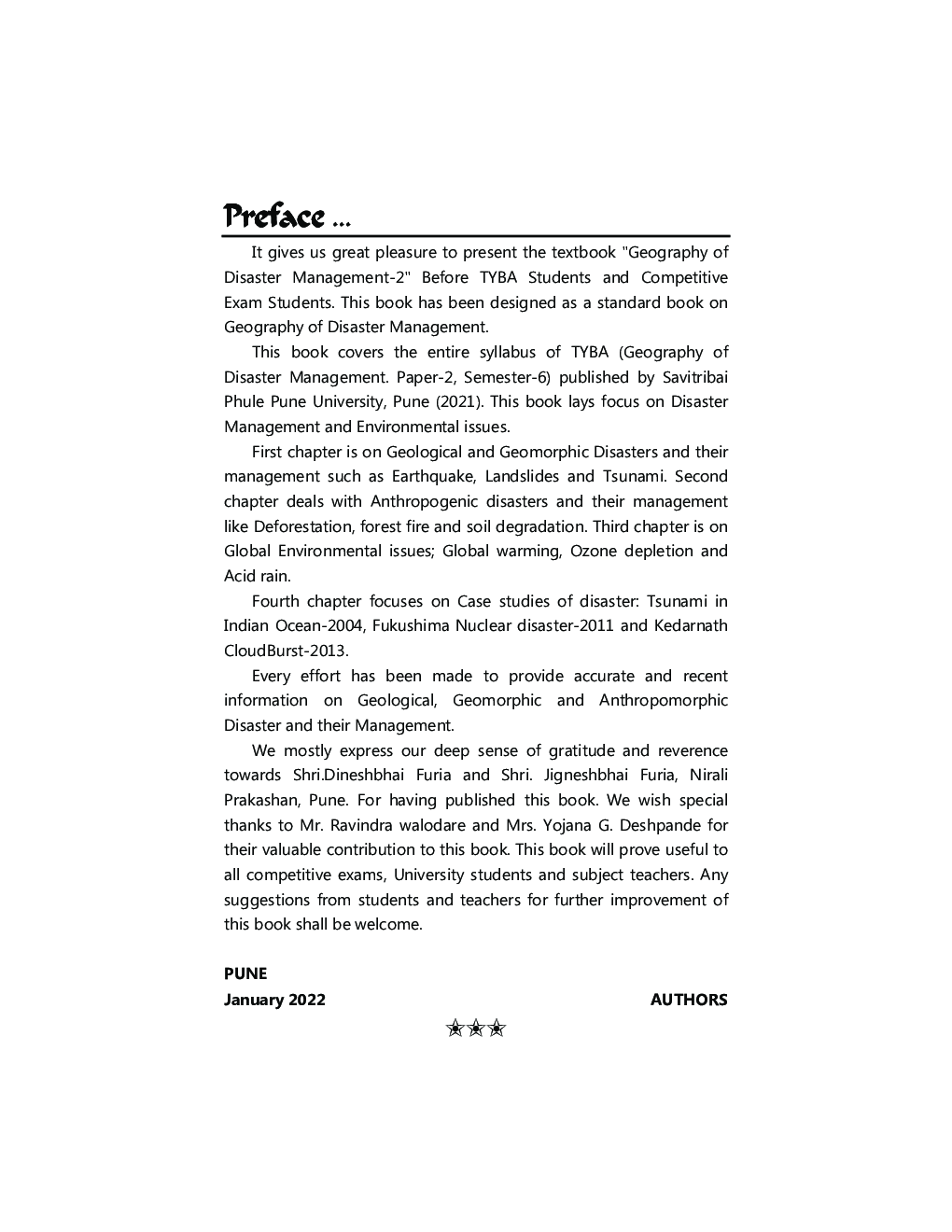 Geography Of Disaster Management-2: Geography (G3) (TY BA Sem 6) - Page 4