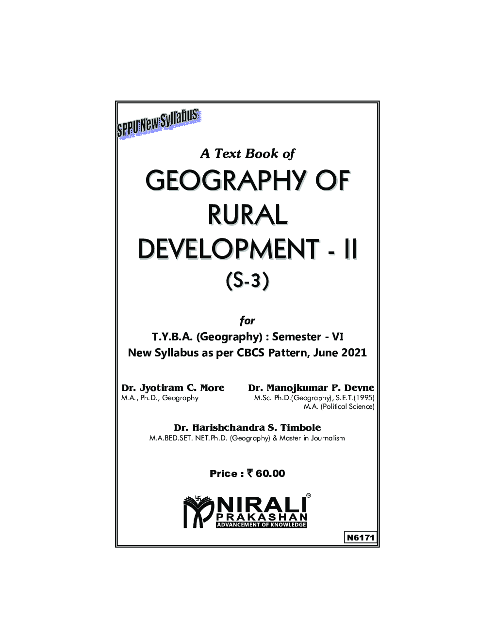 Geography Of Rural Development-2: Geography (S3) (TY BA Sem 6) - Page 2