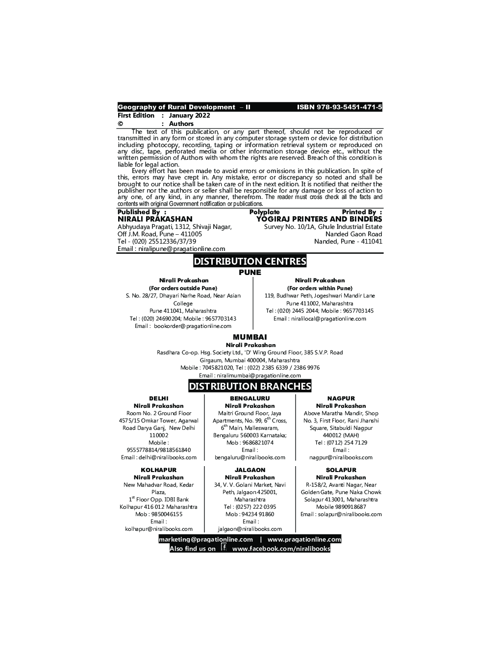 Geography Of Rural Development-2: Geography (S3) (TY BA Sem 6) - Page 3