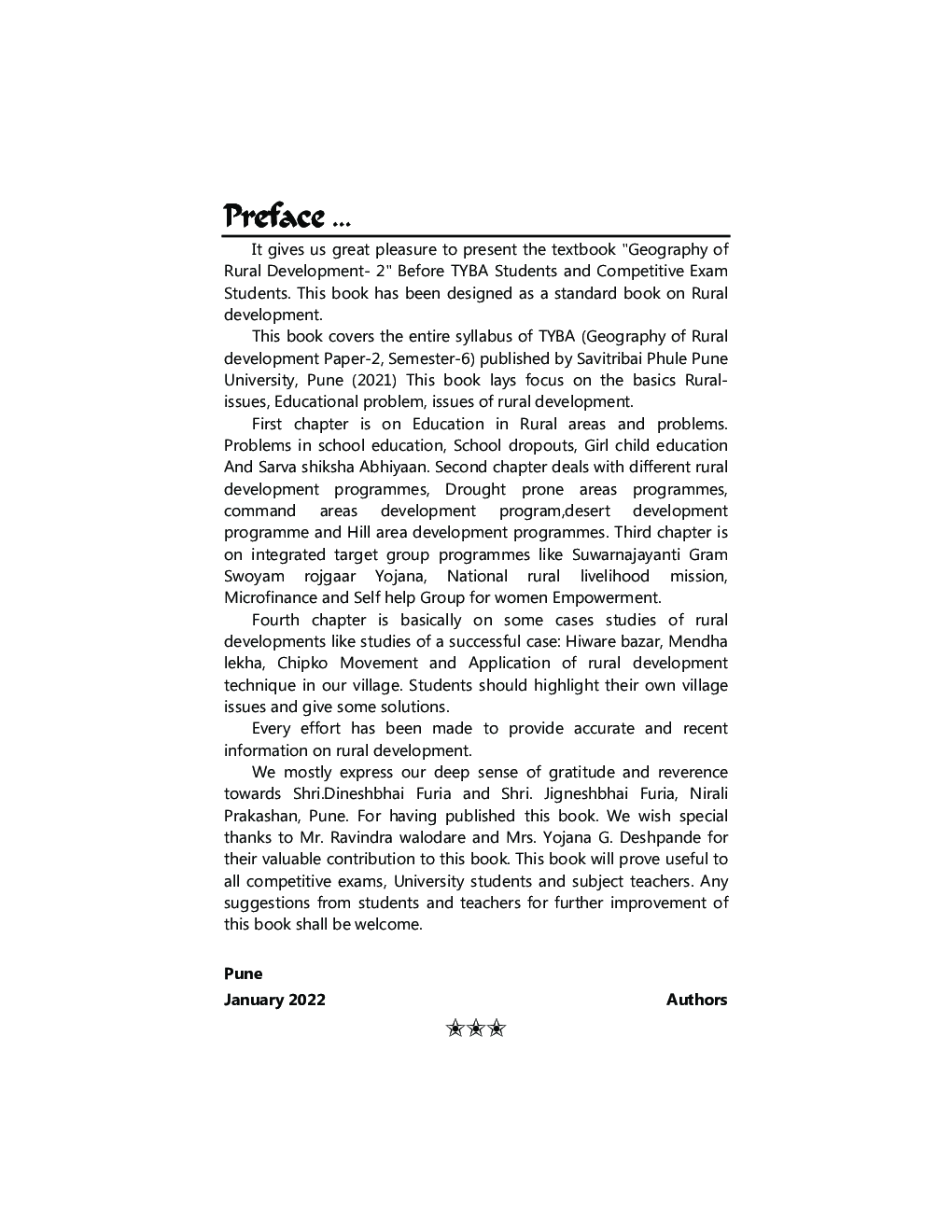 Geography Of Rural Development-2: Geography (S3) (TY BA Sem 6) - Page 4