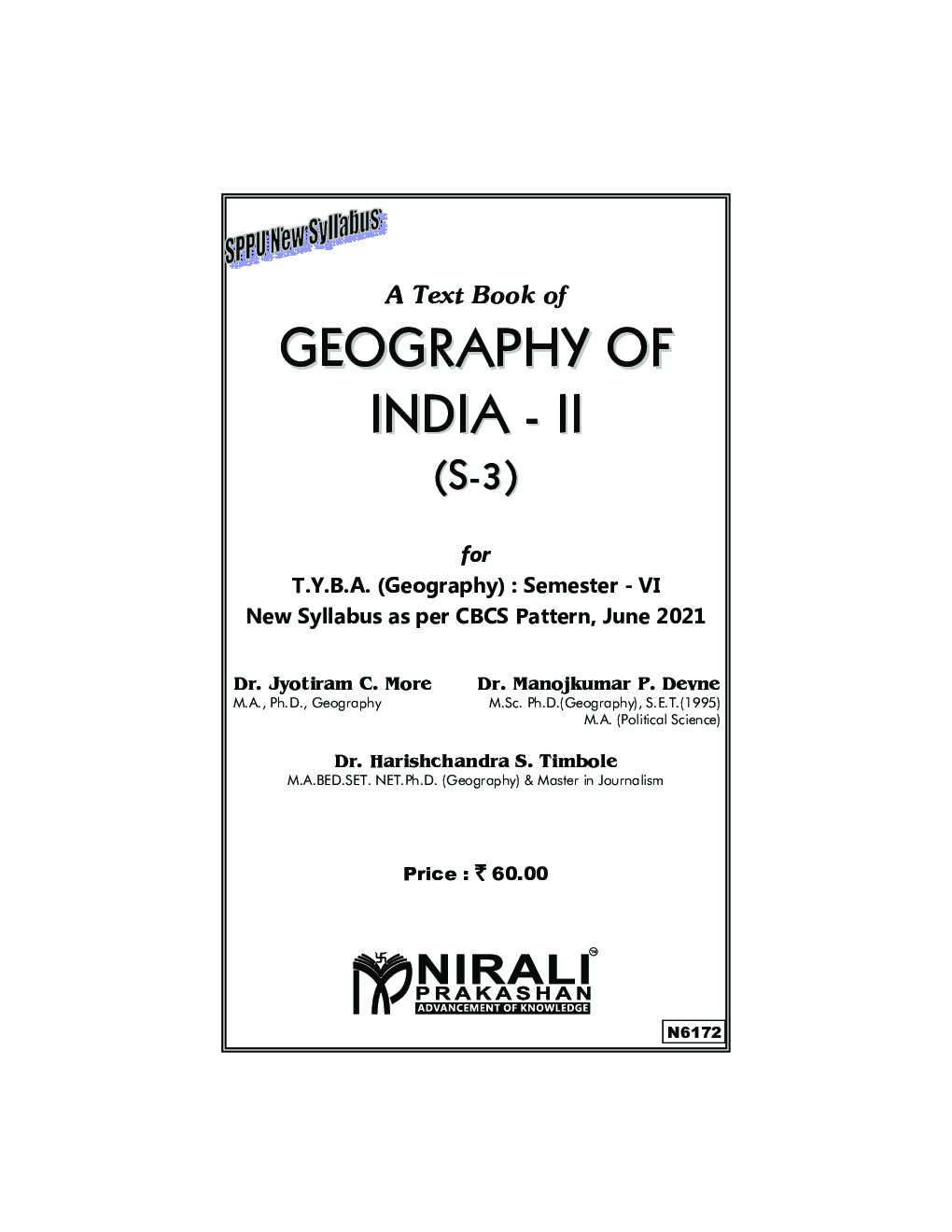 Geography Of India-2: Geography (S3) (TY BA Sem 6) - Page 2