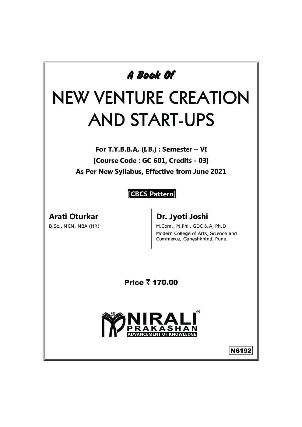 New Venture Creation And Start-ups (TY BBA (IB) Sem 6) - Page 2