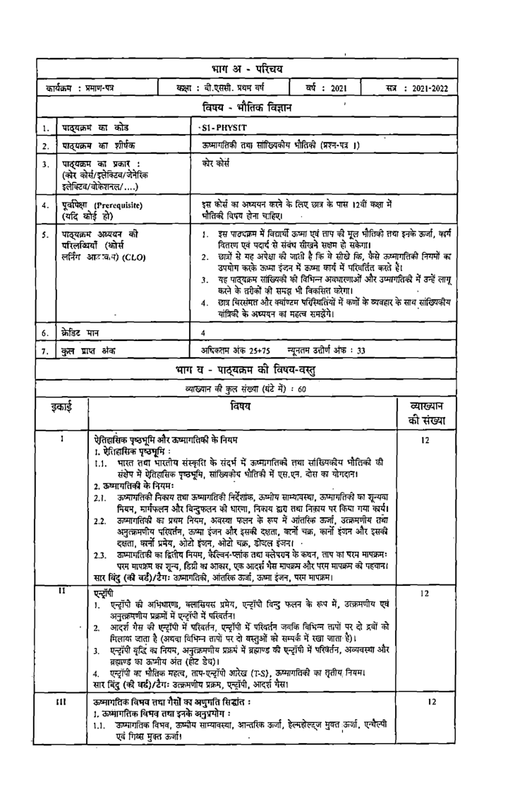 भौतिकी (Physics) : उष्मागतिकी तथा सांख्यिकीय भौतिकी यांत्रिक और पदार्थ के सामन्य गुण (प्रथम वर्ष) - Page 5