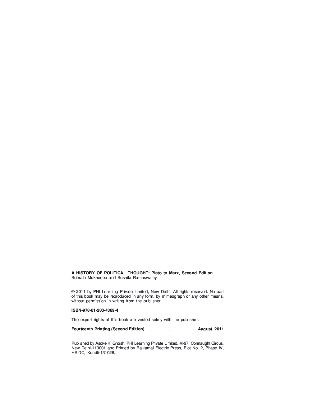 A History Of Political Thought : Plato To Marx - Page 3