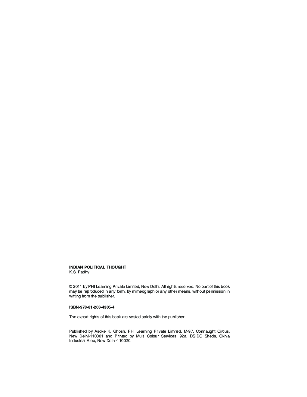 Indian Political Thought - Page 3