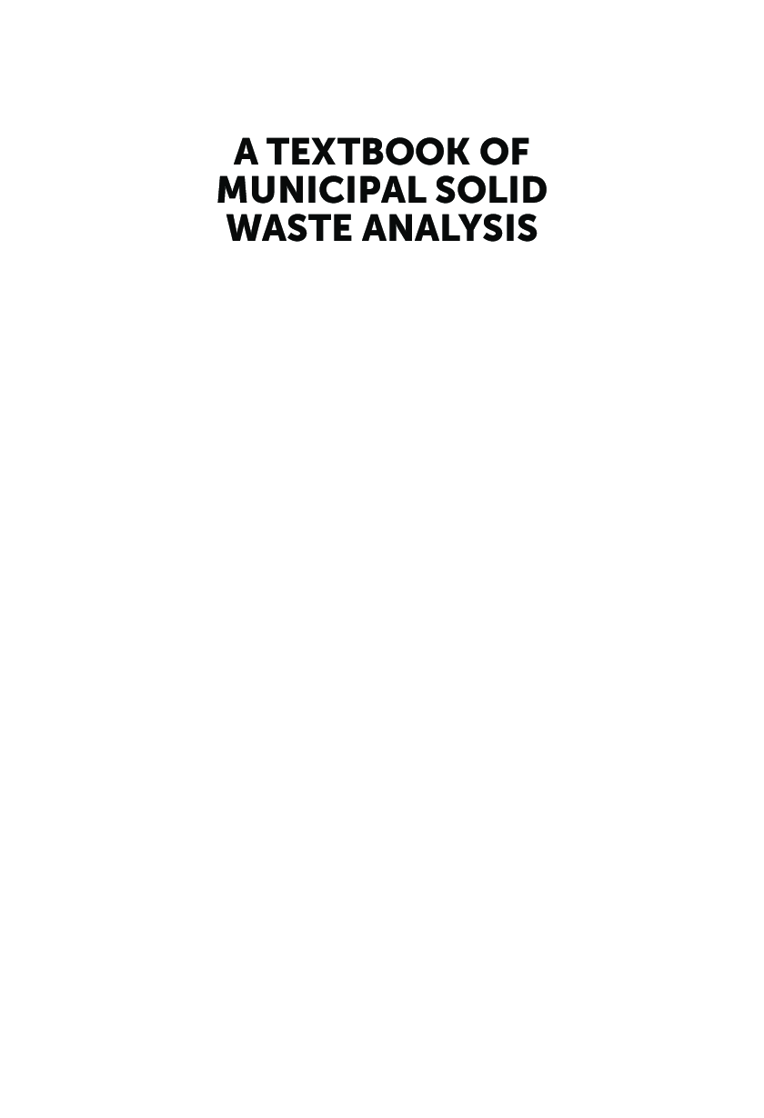 A Textbook of Municipal Solid Waste Analysis - Page 2
