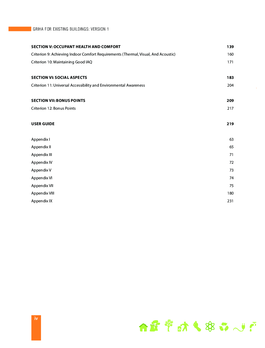 GRIHA for Existing Buildings: Version 1: Detailed Manual Transforming existing buildings to sustainable buildings - Page 5