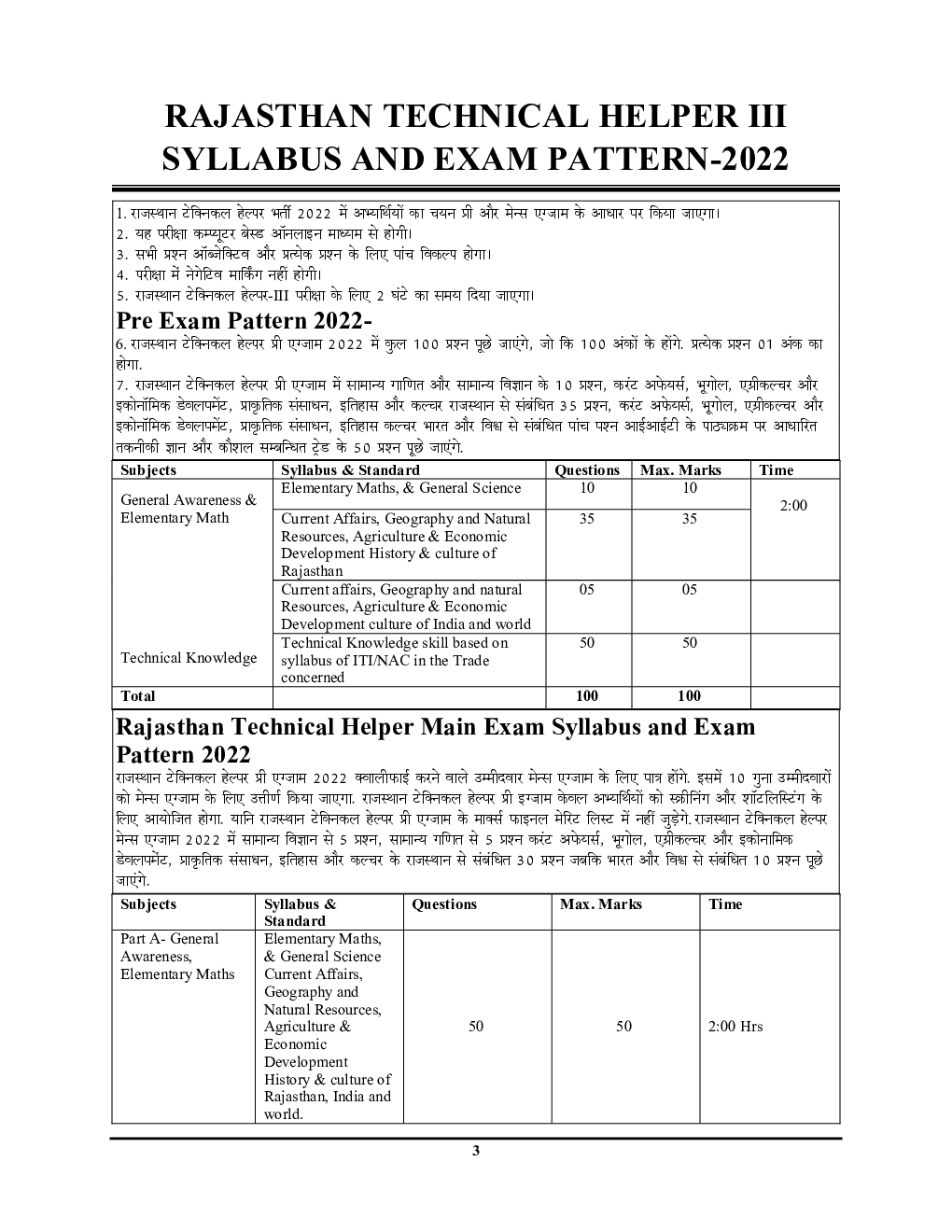 Electrician Helper -III Technical & Non- Technical सॉल्व्ड पेपर्स 2022-23 - Page 4