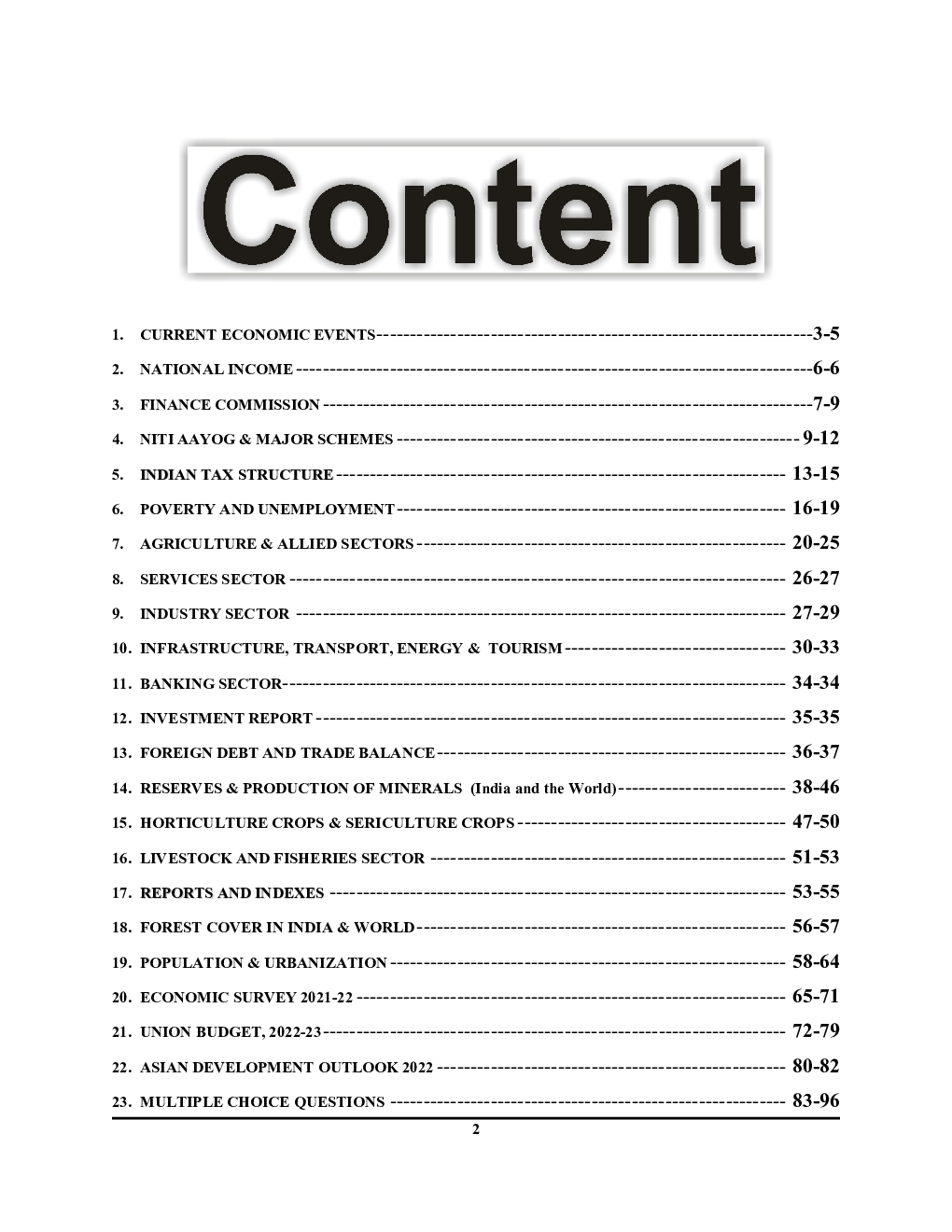 Economy Year Book India & World 2022-23 - Page 3