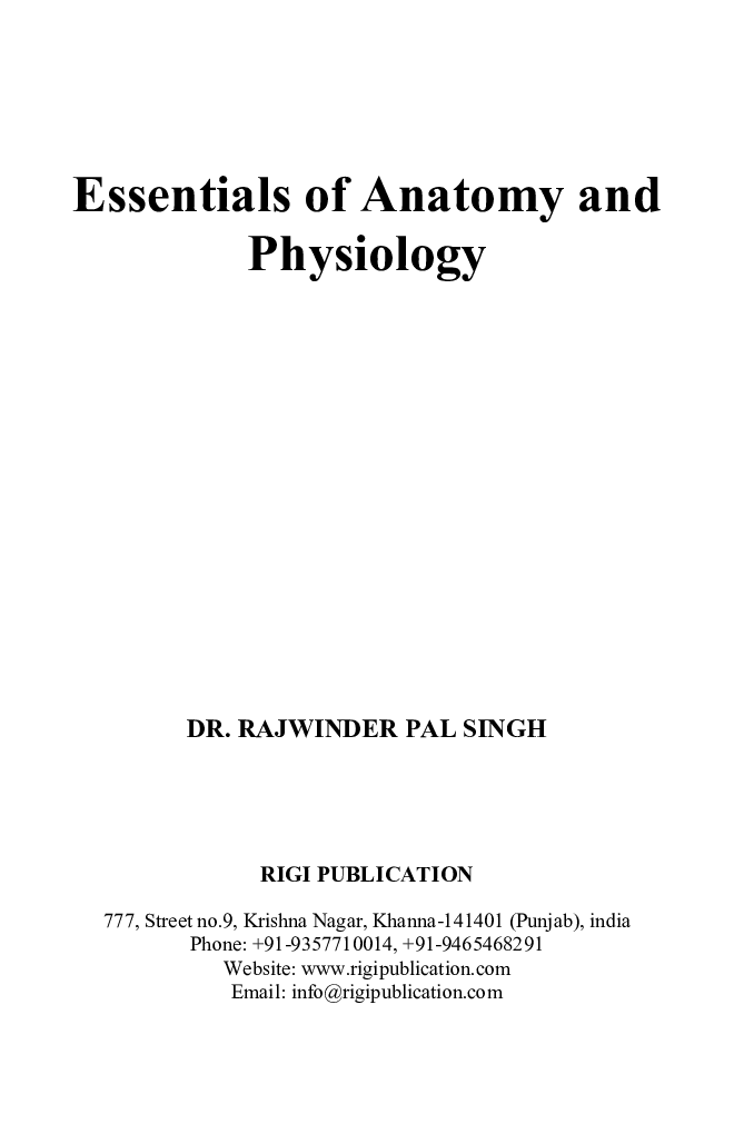 Essentials of Anatomy and Physiology  - Page 2