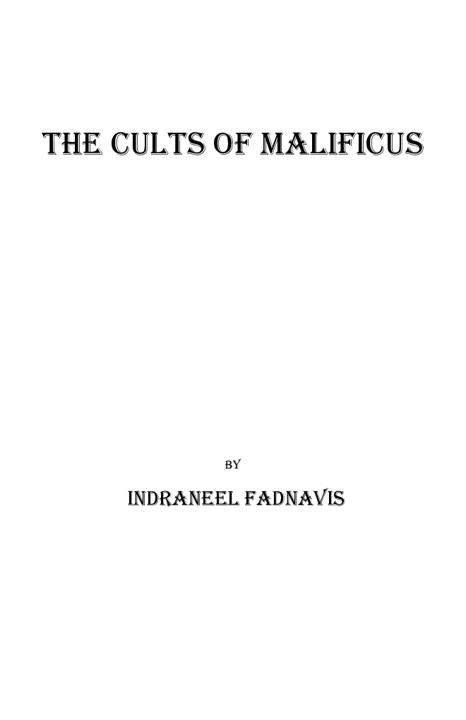 The Cults of Malificus
 - Page 2