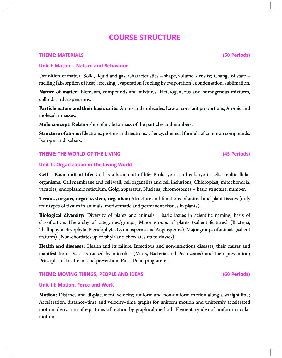 CBSE Living Science Physics Class IX (2022 Edition) - Page 5