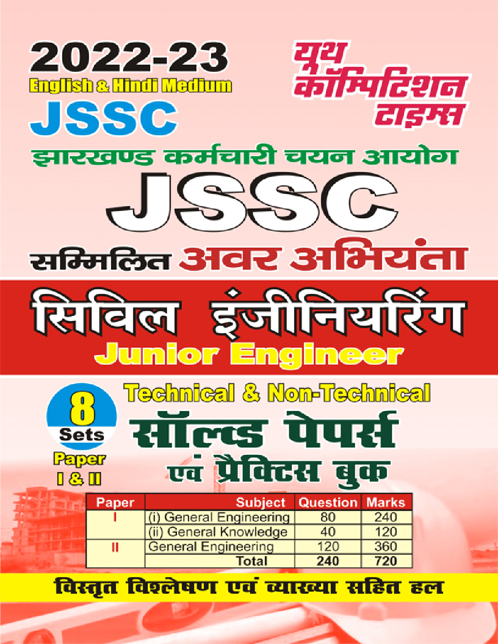 JCCS सिविल इंजीनियरिंग Junior Engineer Technical & Non-Technical सॉल्व्ड पेपर्स एवं प्रैक्टिस बुक 2022-23 - Page 1