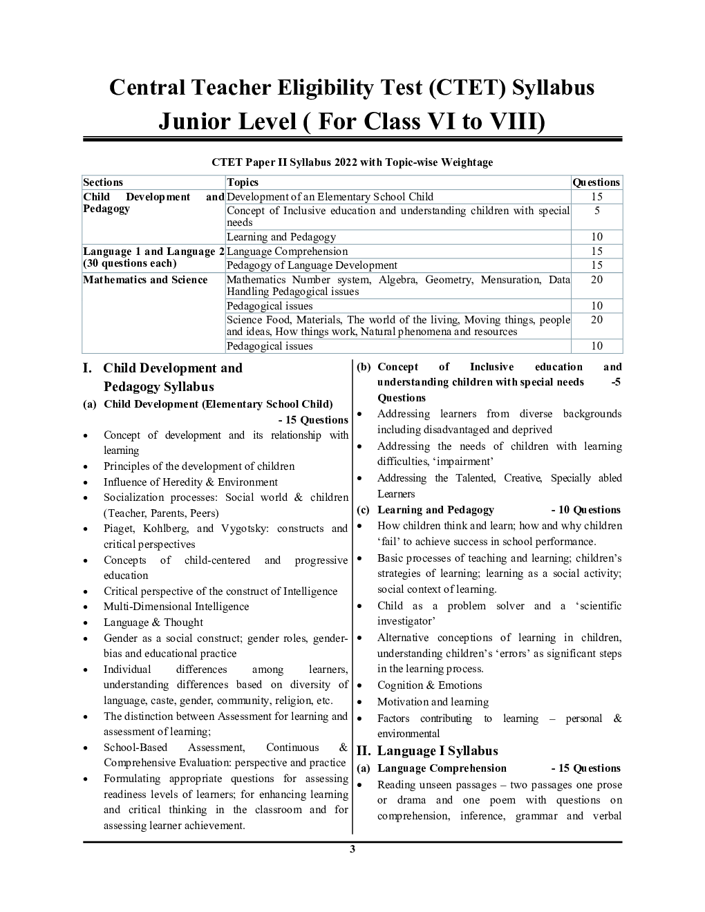 CTET Junior Level (Class VI-VIII) (Math And Science Group) Solved Paper With Explanation 2022-23 - Page 4