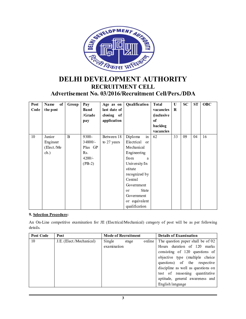 DDA (Delhi Development Authority) जूनियर इंजीनियर Elelctrical / Mechnical प्रैक्टिस बुक एवं सॉल्व्ड पेपर्स - Page 4