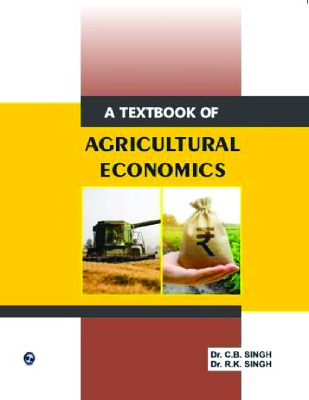 A Textbook Of Agricultural Economics  - Page 1