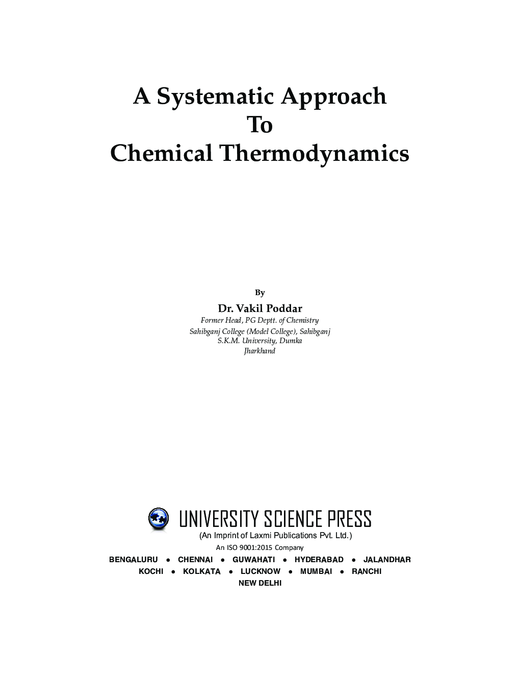 A systematic Approach To Chemical Thermodynamics - Page 4