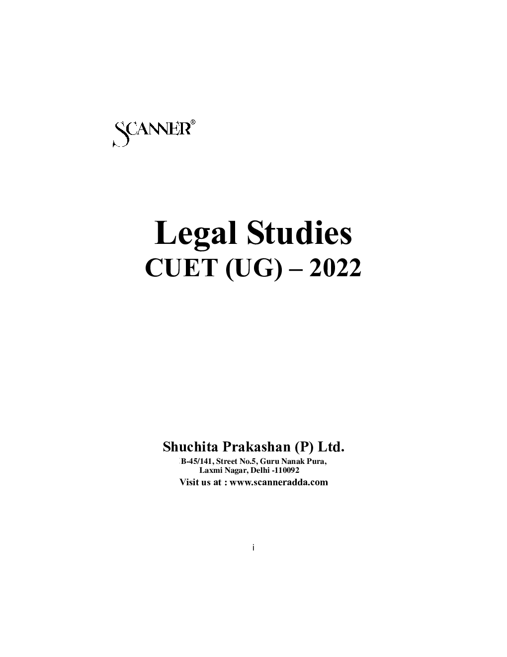 Shuchita CUET-UG Legal Studies Scanner - Page 2