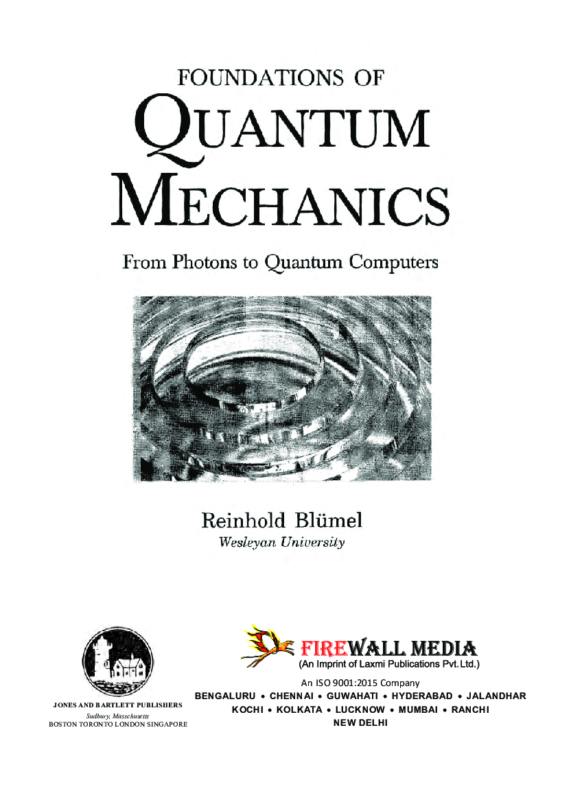 Foundations of Quantum Mechanics - Page 2