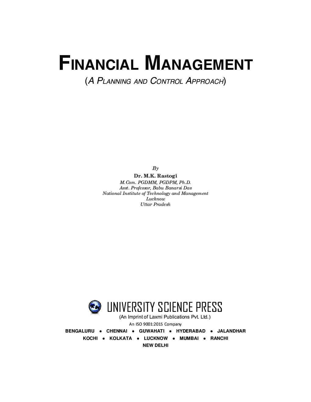 Financial Management (A Planning and Control Approach)  - Page 4