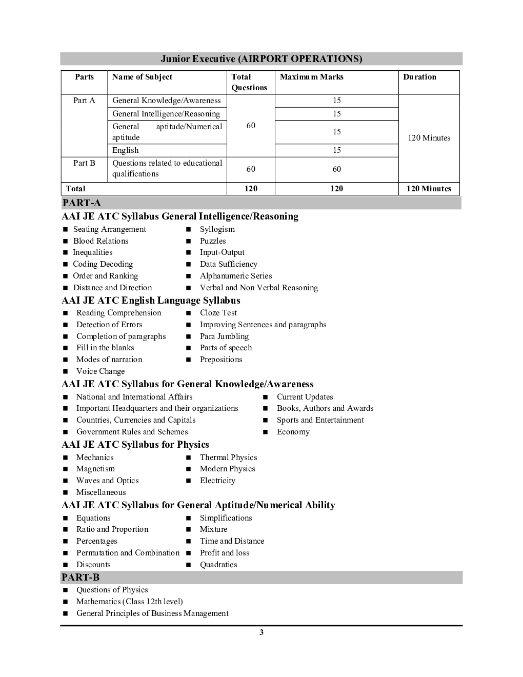 Airports Authority of India (AAI) Junior Executive Solved Papers 2022-23 - Page 4