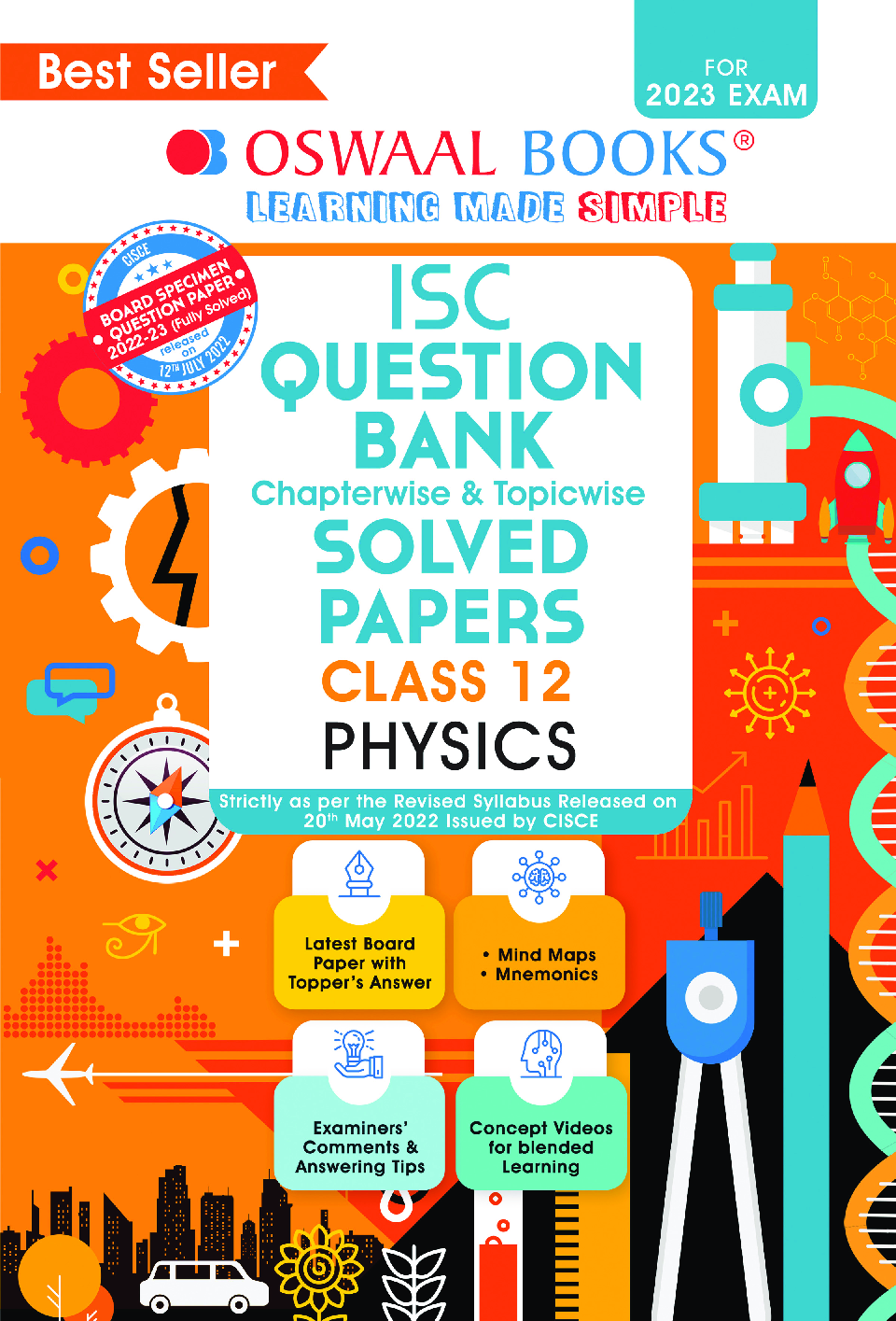 Download Oswaal ISC Question Bank Class 12 Physics Book (For 2023 Exam