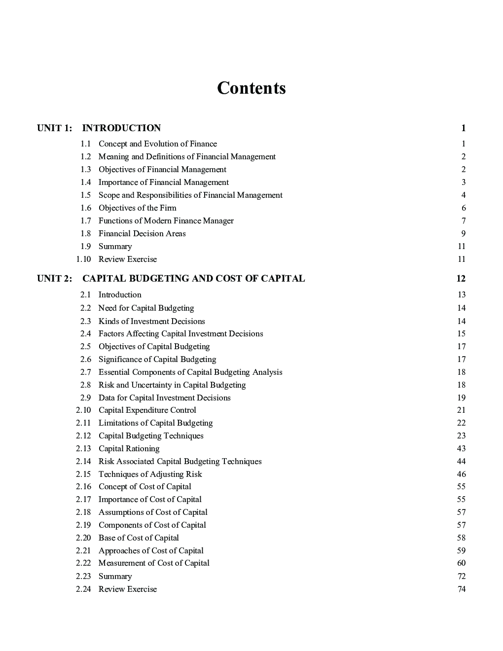 Financial Management (For BBA Students) - Page 4