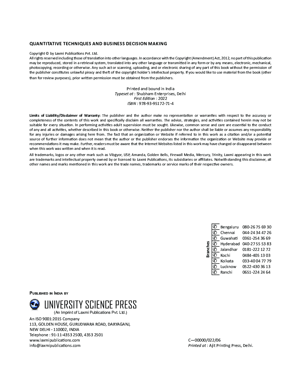 Quantitative Techniques and Business Decision Making - Page 3
