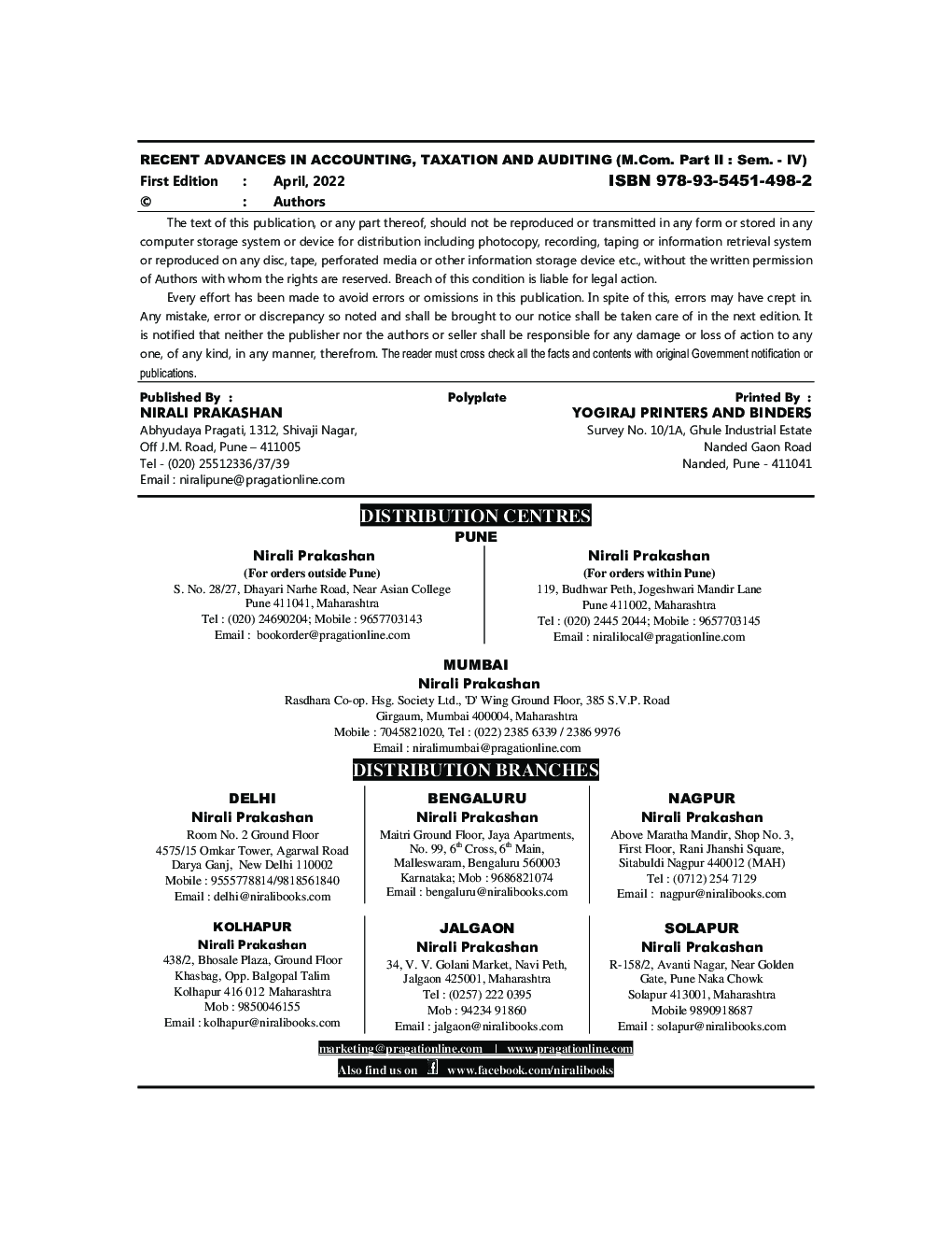 Recent Advances in Accounting & Taxation - Page 3